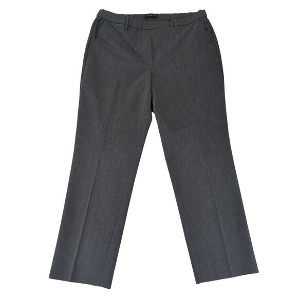 Talbots Cambridge Pant Pull-on Dress Pants Slim Tapered Trousers Gray Women's 14 - Picture 1 of 8